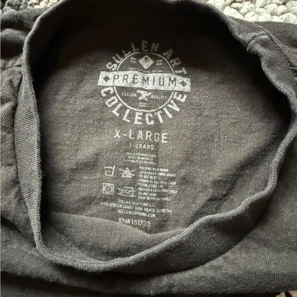 Sullen Art Collective Men's Short Sleeve Graphic Tee - Black & Red - Picture 4 of 8